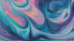 abstract painting 2024. fabric Swirl Thirty Three Psychedelic