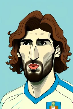 Sandro Tonali Italian football player ,cartoon 2d