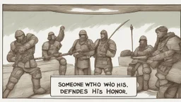 شخص يدافع عن شرفو