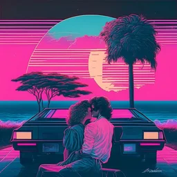 romantic 80's without people