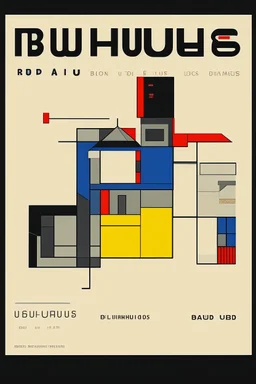 bauhaus poster, software company