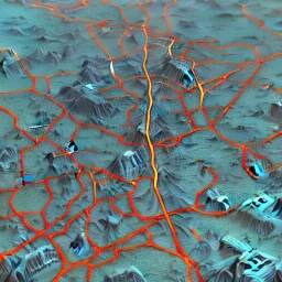 colored pins positioned throughout a topographic map, roads and highways, desaturated colored map, highly detailed, intricate design, smooth, realistic render, Artstation, smooth, sharp focus, illustration, artgerm