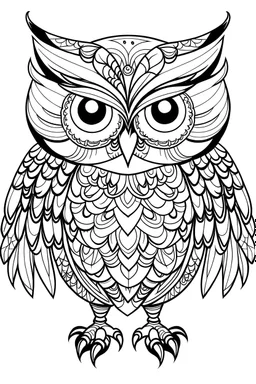 outline art for Owl Owlet coloring pages with sitch, white background, Sketch style, full body, only use outline, toddlers style, clean line art, white background, no shadows and clear and well outlined.
