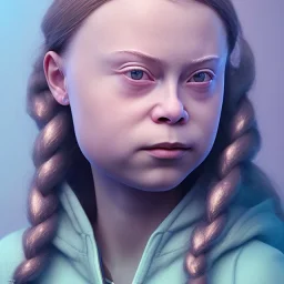  Greta Thunberg portrait Clown beautiful girl, raytracing, cgi, lumen reflections, cgsociety, ultra realistic, volumetric fog, overglaze, analog photo, polaroid, 100mm, film photography, dslr, cinema4d, studio quality