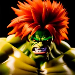 Ultra detailed fullbody Portrait in oil on canvas of Street Fighter- Blanka,extremely detailed digital painting,ultrarealistic skin,intense stare, extremely detailed face, crystal clear eyes, mystical colors ,perfectly centered image, perfect composition, rim light, beautiful lighting,masterpiece ,8k, stunning scene, raytracing, anatomically correct, in the style of Simon Bisley and Ohrai Noriyoshi and robert e howard and Steve Jung and frank frazetta.