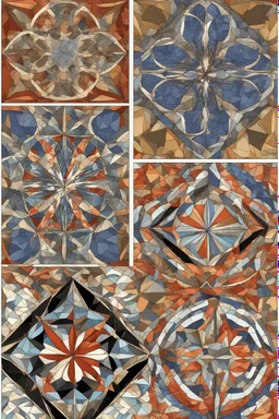 The three regular tilings of the plane.