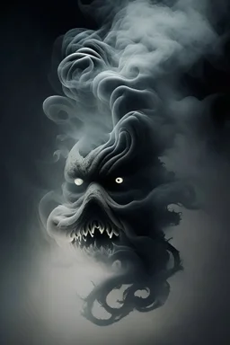 Smoke in a shape of a monster