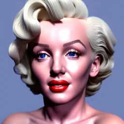 Realistic image portrait, Marylin Monroe, highly detailed, concept art, unreal engine 5, ray tracing, RTX, lumen lighting, ultra detail, volumetric lighting, 3d, finely drawn, high definition, high resolution.