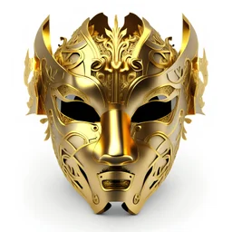 mechanical gold mask png