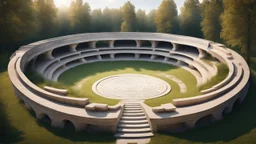 амфитеатр в стиле славянской сказки