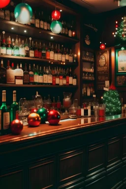 immagine che un bar potrebbe utilizzare per la promozione di un drink con decorazioni natalizie