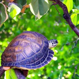 turtle and apple tree