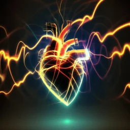 motion blur electric heart