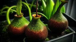 Nepenthes attenboroughii inspirado en el estillo de Hugo Pratt