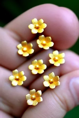 Lots of tiny gold flowers