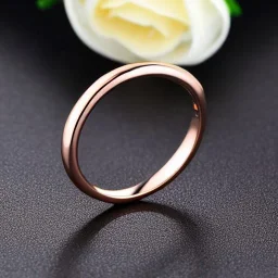 delicate thin ring with baguette diamond, knot, rose gold, thin ring