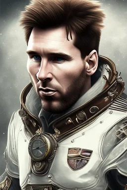 lionel Messi face style steampunk