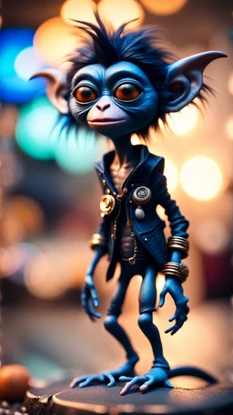 twisted rock star alien gremlin crow monkey pimp actress in heaven,bokeh like f/0.8, tilt-shift lens 8k, high detail, smooth render, down-light, unreal engine, prize winning