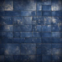 Hyper Realistic grungy-glowing-navy-blue-scratched-tile-fancy-wall