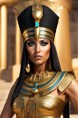 cleopatra, pharaoh makeup, full body shot, written by Orcinus Orca, Ultra detail face