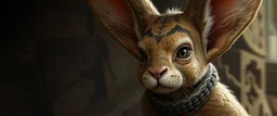 rabbit elf in style of Rembrandt and Fallout 4, with motion blur