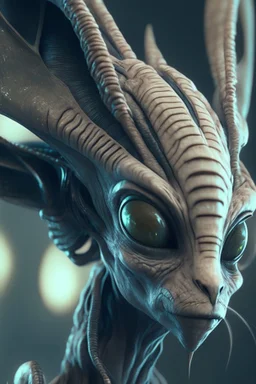 Alien with animal ears,highly detailed, artstation, sharp focus,4k