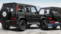 musou black painted Super G-Class 2025 Hyper Sport, rear view