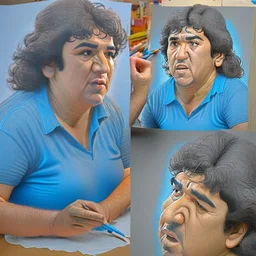 Create a highly realistic 3D scene. An detailed Realistic of Play Football Diego Maradona transforming her into a woman with the same specifications as the attached image. The method of transforming the painting in full detail. A comedic and funny touch. Ultra wide angle. Extremely realistic fine details. Highly realistic detailed display. Great full presentation and amazing drawing style. Transfer the full detailed drawing of the image at a wide and precise angle. Inspiri