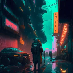 cyberpunk street