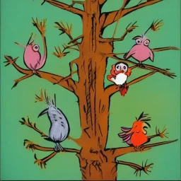  birds in a tree by dr seuss