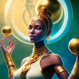 dhalsim as woman, yoga artist on a boat in the air, maze background , levitated lab equipment, 4k, Highly Detailed, Masterpiece, perfect eyes, Digital Illustration, Cinematic Lighting, Realistic, Sharp Focus, Centered, Beautifully Lit, Bioluminescent by Stanley Artgerm Lau