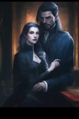 Strahd Von Zarovich and his wife Selene