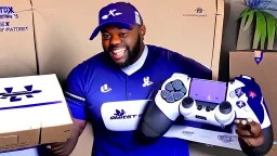 Tyrone takes playstation5 controller from fedex delivery