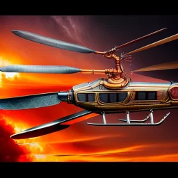 fullbody Drawing of 'sketch of Steampunk Helicopter',intricate detail,andrea bonelli,Kilian Eng,Ohrai,evan lee,Aleksandr Sidelnikov,KyuYong Eom,three quarters frontal aerial view,toned colors,16k