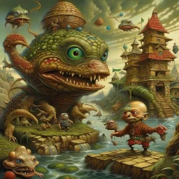 Twas brillig, and the slithy toves Did gyre and gimble in the wabe; All mimsy were the borogoves, And the mome raths outgrabe.highly detailed oil on canvas masterpiece beautiful award winning Unreal Engine very cute Jacek Yerka acrylic art Jean-Baptiste Monge Surrealism Daniel Merriam naoto hattori Catrin Welz-Stein Esao Andrews Ray Caesar Gabriel Pacheco Bridget Bate Tichenor yippy-ty-o-ty-ay The Strangeness of Thomas :-) Anna Zinkeisen