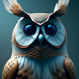 Owl, macro lens blur, photorealistic,studio lighting, sharp focus, unreal engine