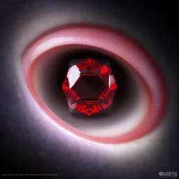 ouroboros as stone ring with red diamond eyes, sculpture, photorealistic, 8k, ray traicing,macro lens, sharp focus, hyper detail, sparkle, 800mm