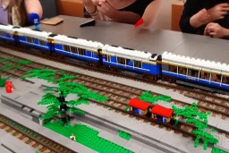 Train station lego in lego Italian Rome lego