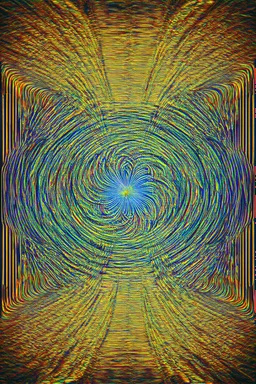 god particle in consciousness; neo-surrealistic optical art