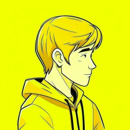 can you make a cartoon yellow profile picture