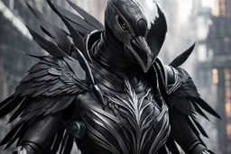 Symbiote Cyber Machine crow in 8k nier automata drawing style, black wings, close picture, apocalypse, intricate details, highly detailed, high details, detailed portrait, masterpiece,ultra detailed, ultra quality