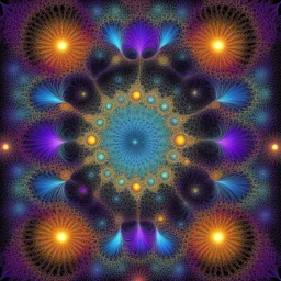 a psychedelic quantum field, fractal