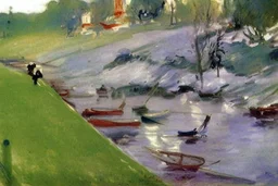 Lesser ury and konstantin korovin painting