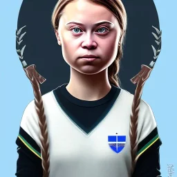 portrait of Greta Thunberg