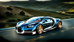 A fully built (((Custom Bugatti Chiron))), intricate details and luxurious finishes