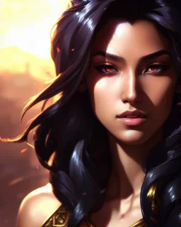 Akshan from League of Legends, full-scale head and shoulders portrait, 8k resolution concept art portrait by Greg Rutkowski, Artgerm, WLOP, Alphonse Mucha dynamic lighting hyperdetailed intricately detailed Splash art trending on Artstation triadic colors Unreal Engine 5 volumetric lighting Splash art fantasy