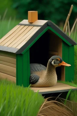 Mallard duck house