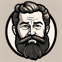 create me a Joel Miller decal of just his face and facial hair.