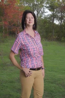 Portrait lady, full body shot, full-color long shot BlueCollarWorkers