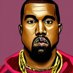 Portrait of Kanye West